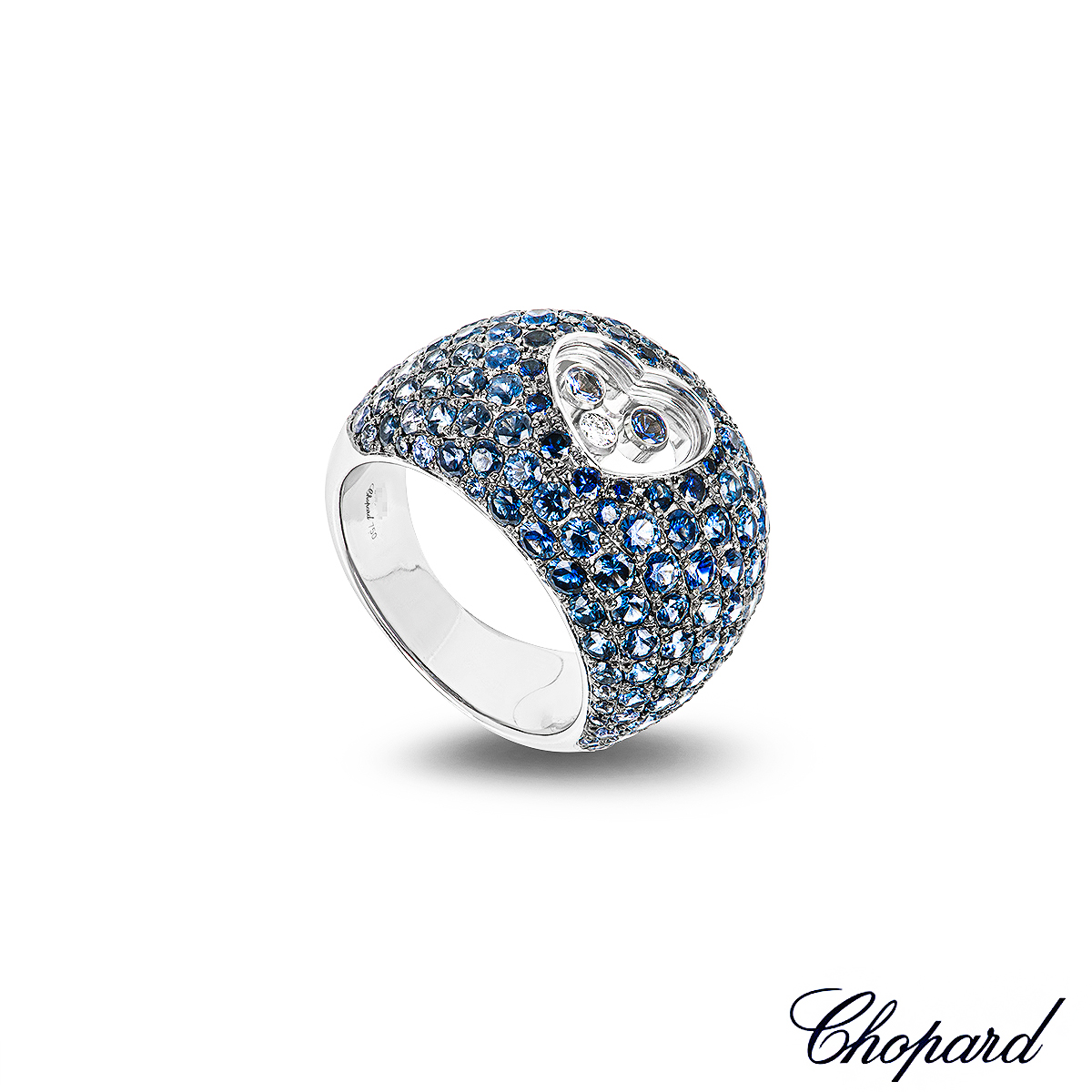 Chopard White Gold Sapphire & Diamond Ring 82/7059-1110 Chopard White Gold Sapphire & Diamond Ring 82/7059-1110